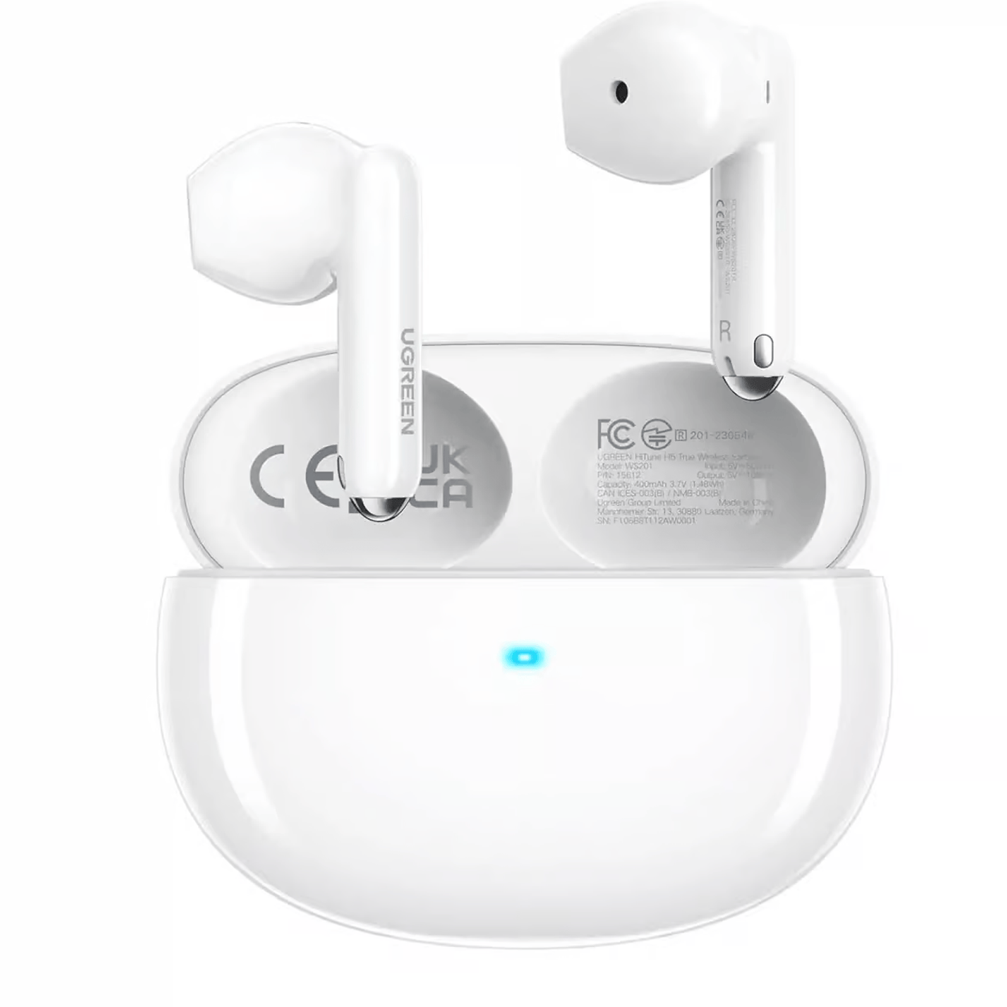 UGREEN  HiTune H5 True Wireless Earbuds White | 15612 - متجر نصر