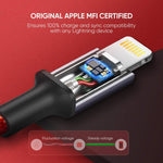 UGREEN Mobile Phone Accessories UGREEN iPhone Cable 1M[MFi Certified]Lightning Cable Fast Charging | 80635