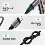 UGREEN Mobile Phone Accessories UGREEN Lightning to 3.5mm Male Aux Cable 1m Grey | 70509