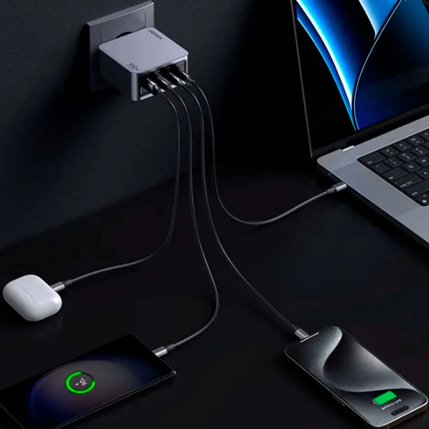 UGREEN Nexode 160W USB C GaN Charger-4 Ports Wall Charger | 25877 - متجر نصر