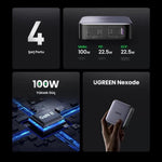 UGREEN Mobile Phone Accessories UGREEN Nexode charger, 3x USB-C, USB-A, GaN, 100W (black) | CD328 - 90928