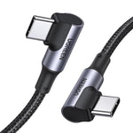 UGREEN Mobile Phone Accessories UGREEN Right Angle USB-C 2.0 Male To Angled USB-C 2.0 Male 5A Data Cable | US335
