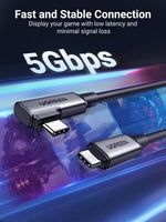 UGREEN Mobile Phone Accessories UGREEN Right Angle USB-C to USB-C VR Link Cable 5.00M | 90629