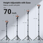 UGREEN Mobile Phone Accessories UGREEN Tripod Stand 1.7m With Bluetooth Remote For selfie Livestream and Others / 15609