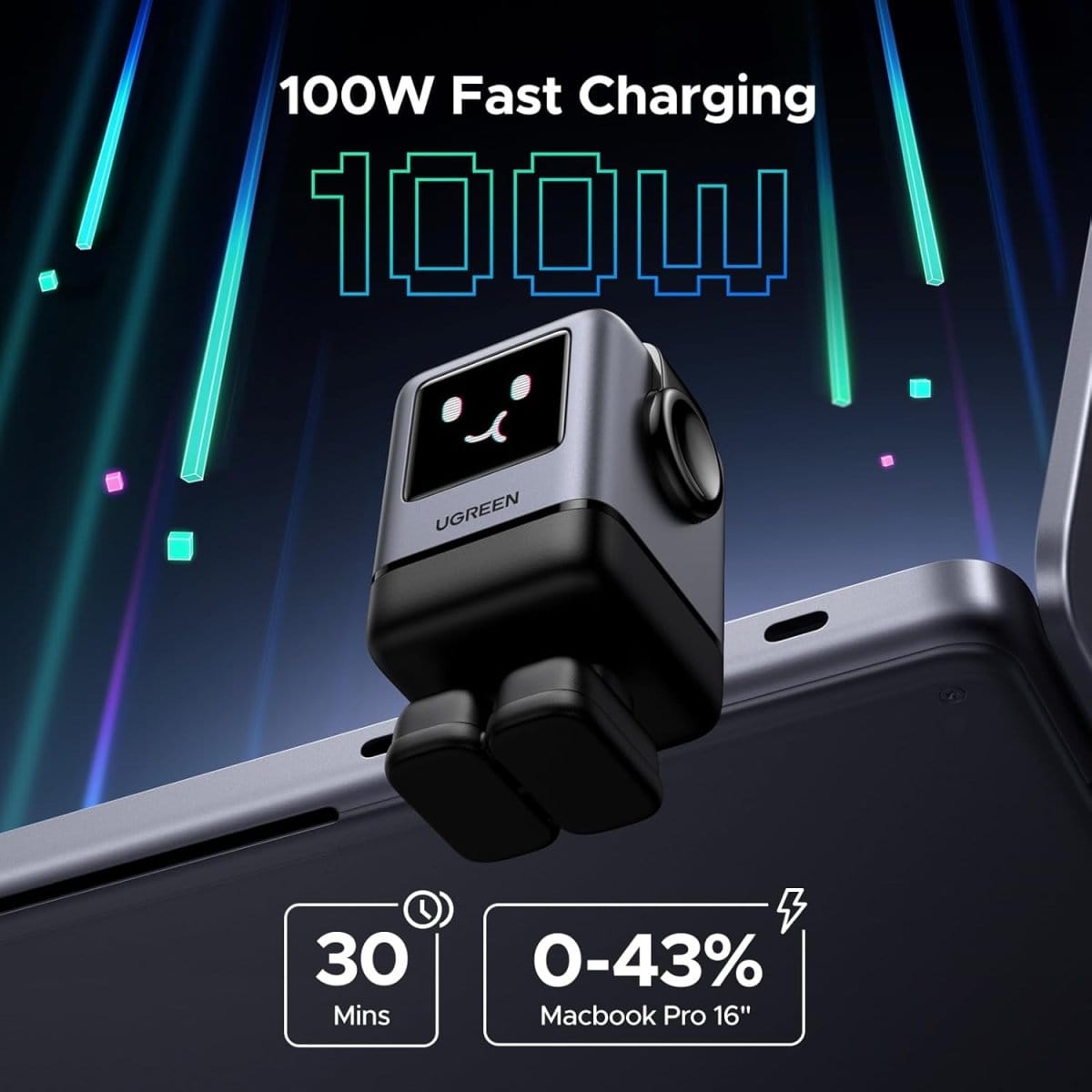 شاحن UGREEN Uno السريع ذو 4 منافذ GaN بقوة 100 واط، إصدار الاتحاد الأوروبي| 45515B (EU) - متجر نصر