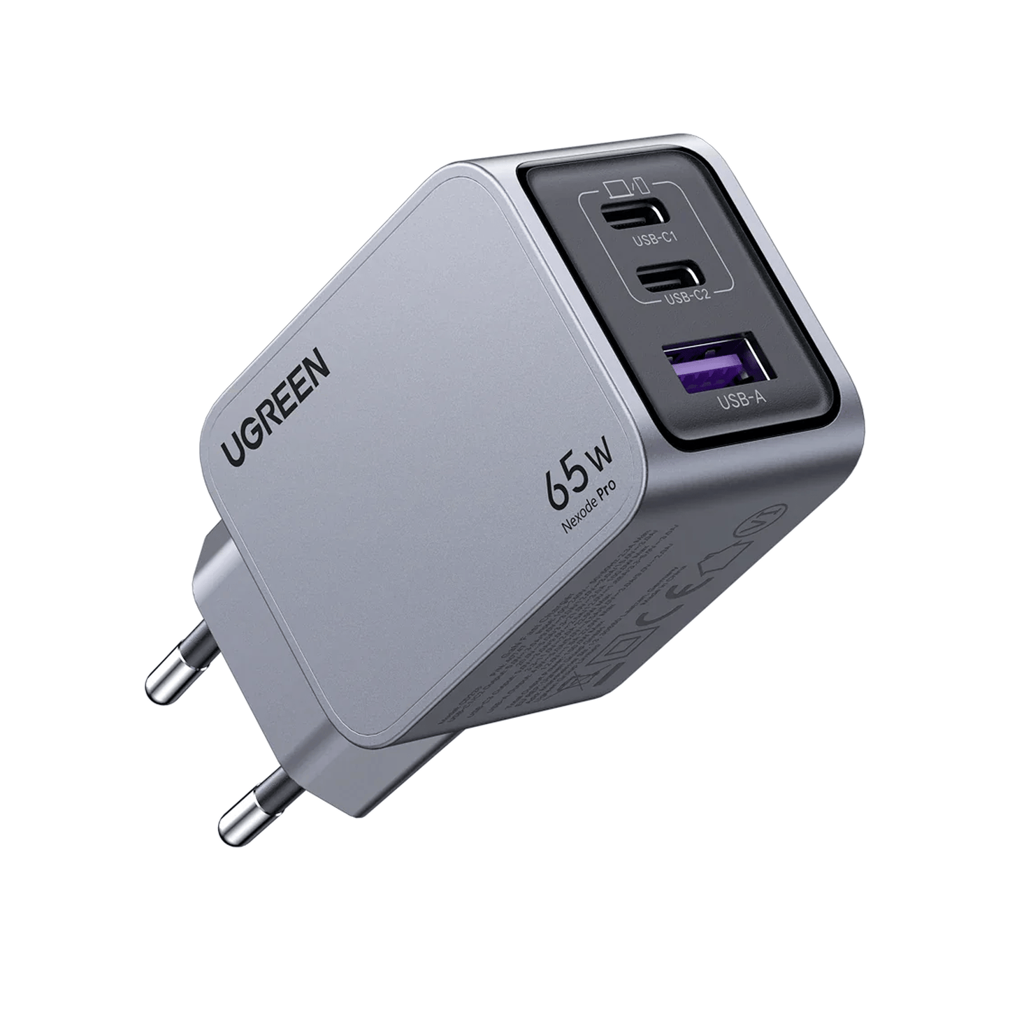 UGREEN USB-A+2*USB-C 65W  GaN Tech Fast Charger | 25871 - متجر نصر