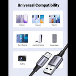 UGREEN Mobile Phone Accessories UGREEN USB A to C Quick Charging Cable (White) | 60131-60132-60133