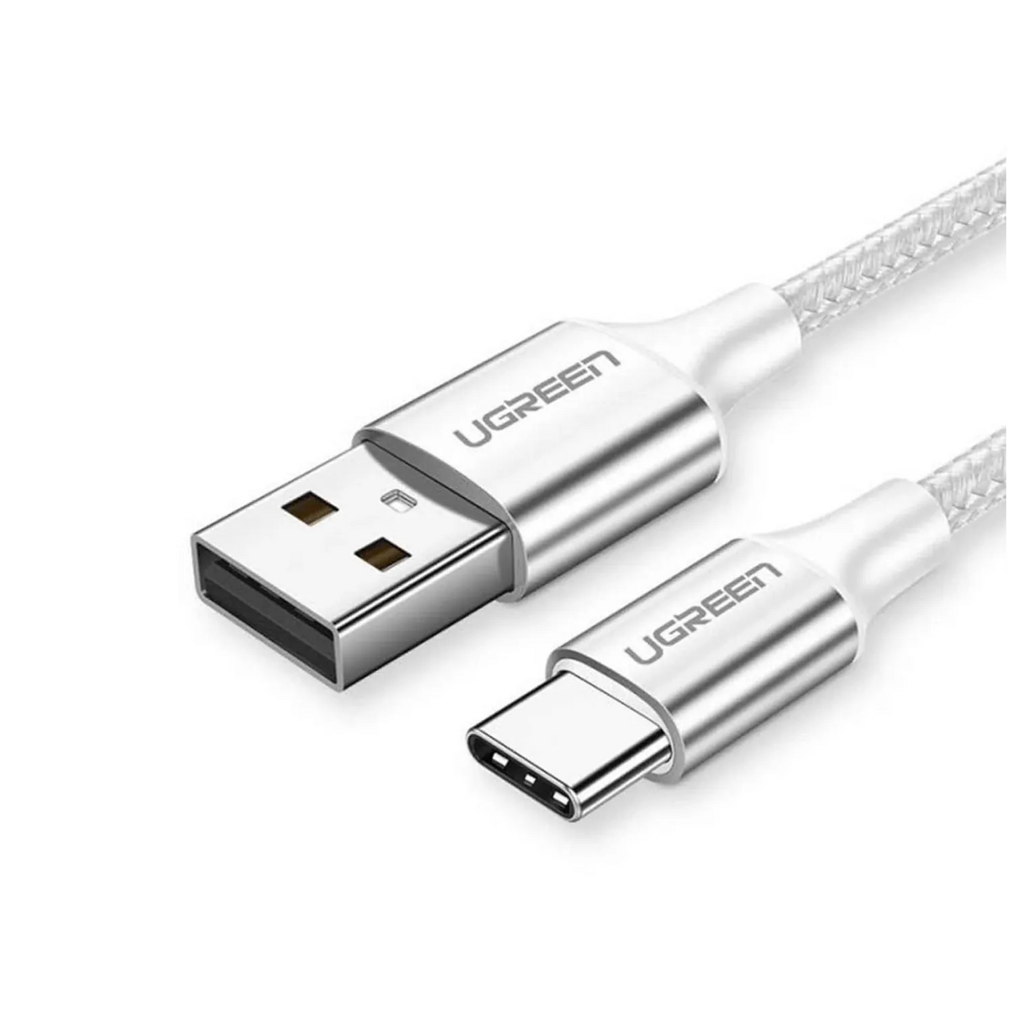 UGREEN USB A to C Quick Charging Cable (White) | 60131-60132-60133 - متجر نصر