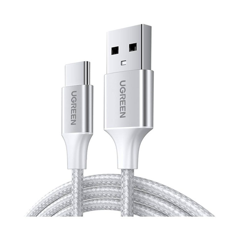 UGREEN USB A to C Quick Charging Cable (White) | 60131-60132-60133 - متجر نصر