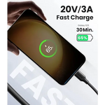 UGREEN Mobile Phone Accessories UGREEN USB-C 2.0 Male To USB-C 2.0 Male 3A Data Cable (Black) | US286