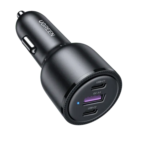 شاحن سيارة USB C ثلاثي المنافذ من يوجرين بقوة 69 وات | 20467 - متجر نصر