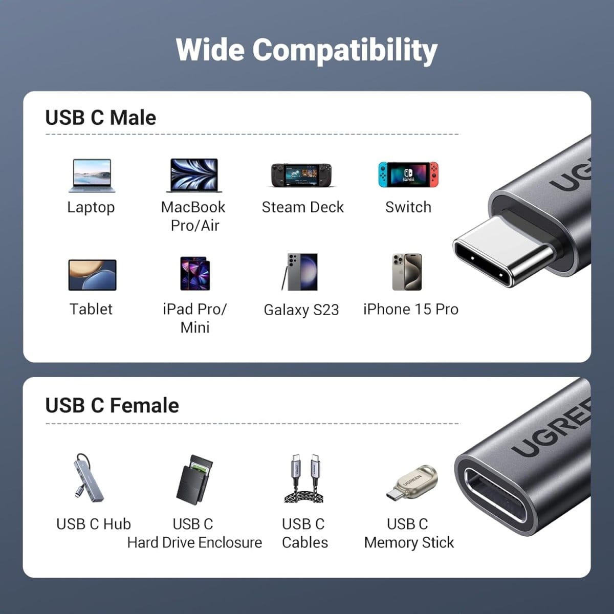 UGREEN USB C Extension Cable / US372 - متجر نصر