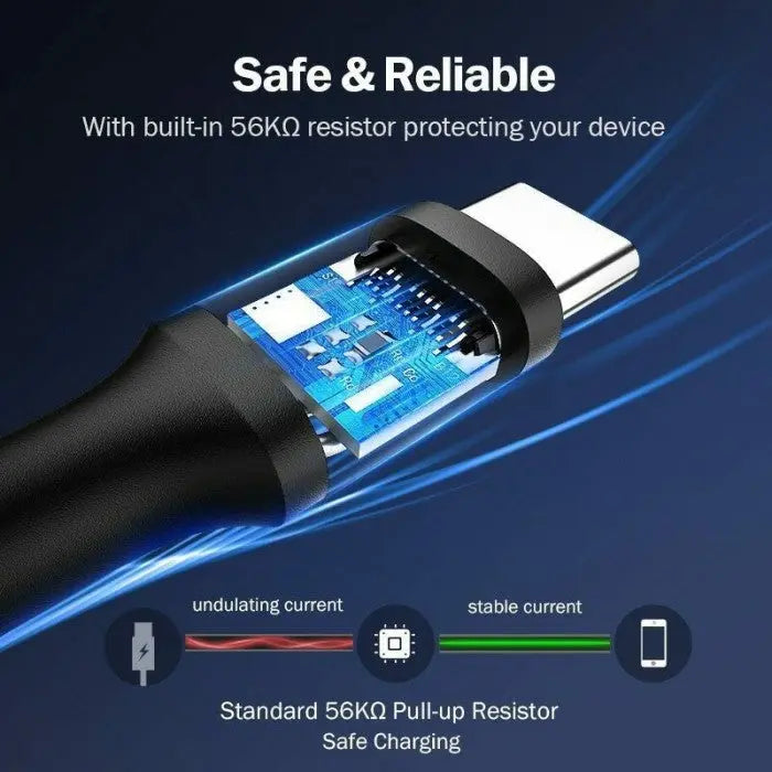 كيبل يو جرين USB-C ذكر إلى USB 2.0 A ذكر (أسود) | US287 - متجر نصر
