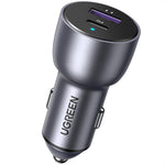 UGREEN Mobile Phone Accessories UGREEN USB-C PD+USB-A QC (30+22.5W) Fast Car Charger Grey |60980
