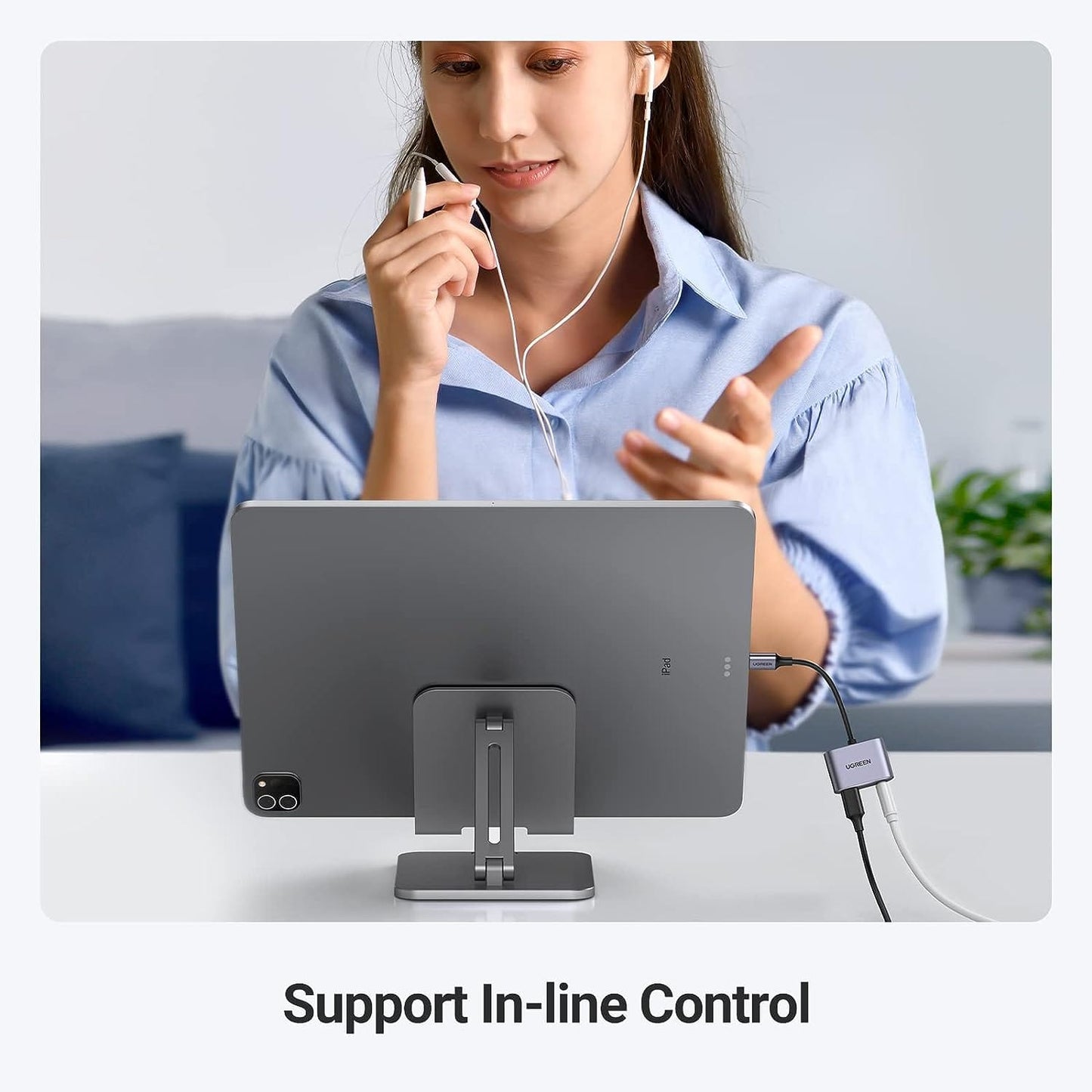 محول سماعة رأس وشاحن USB C إلى 3.5 ملم من يوجرين | 60164 - متجر نصر