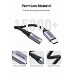 UGREEN Mobile Phone Accessories UGREEN USB C to 3.5mm Jack DAC Type C Headphone Amplifier Aux Adapter| 80154