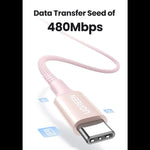 UGREEN Mobile Phone Accessories UGREEN USB-C to USB-C PD Fast Charging Braided Cable 5A Max /Multicolor/ L502