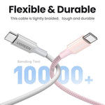 UGREEN Mobile Phone Accessories UGREEN USB-C to USB-C PD Fast Charging Braided Cable 5A Max /Multicolor/ L502