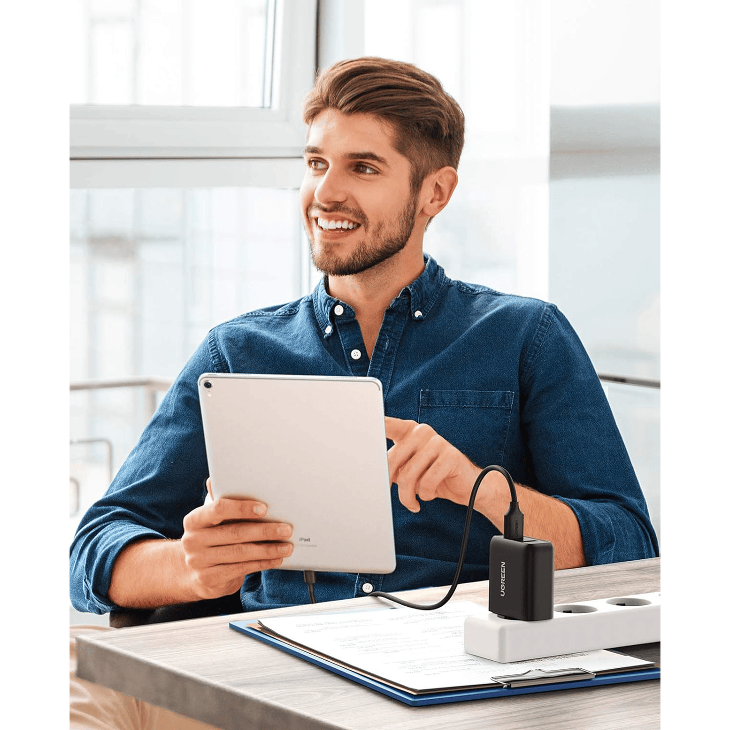 UGREEN USB Charger 36 W Quick Charge 3.0 2 Port Charger Adapter (Black) | 10216 - متجر نصر