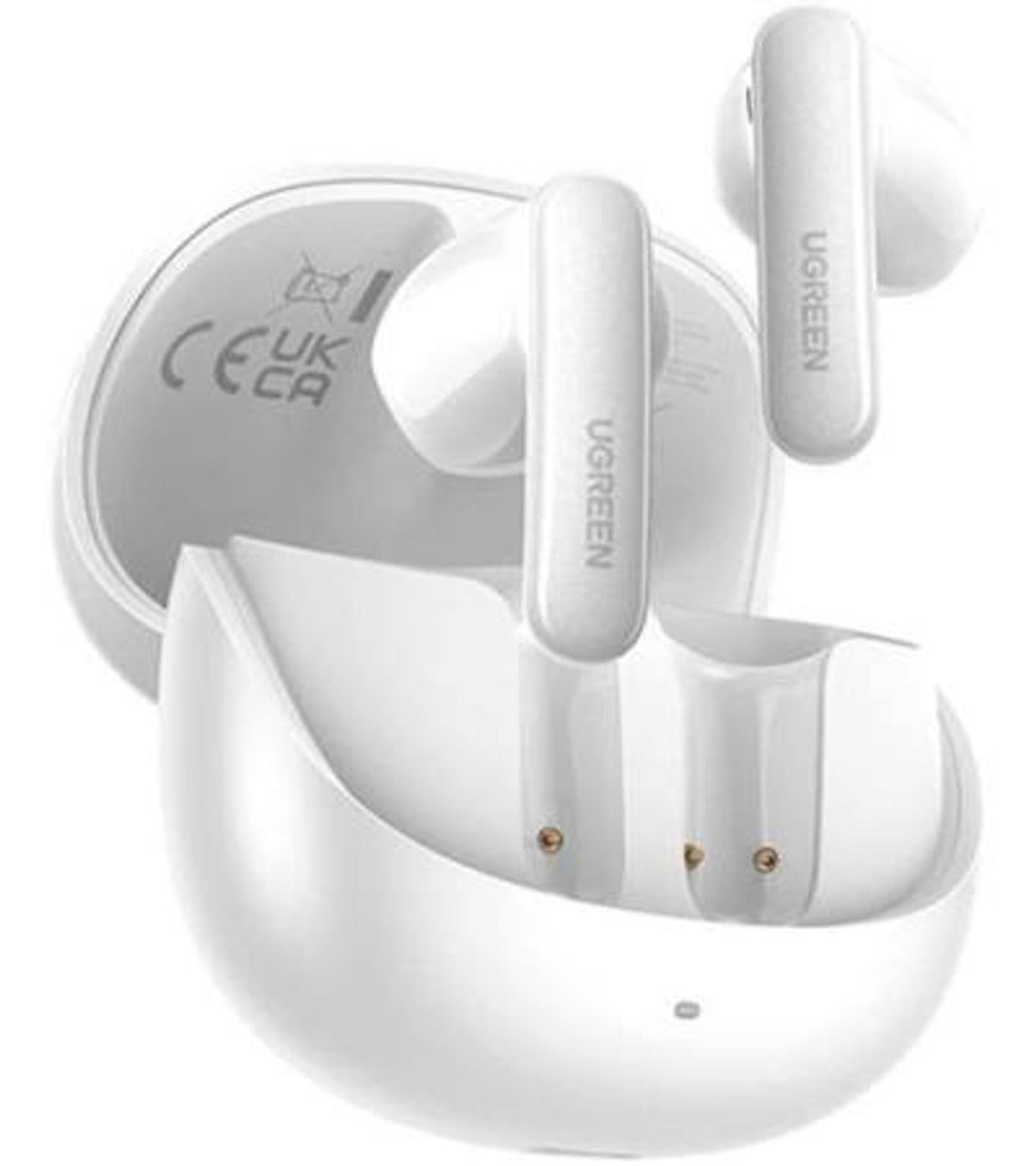 UGREEN-C LightBuds Pro Wireless Earbuds Adaptive ANC, Hi-Res LDAC, 6-Mic AI Calls, Bluetooth 6.0, 32H Playtime White | WS215 - Acc Need check - متجر نصر