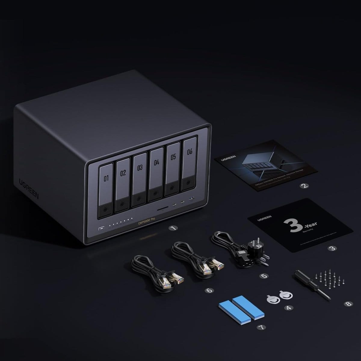 UGREEN Network Attached Storage DXP6800 Pro (Diskless) EU / 25899 - متجر نصر