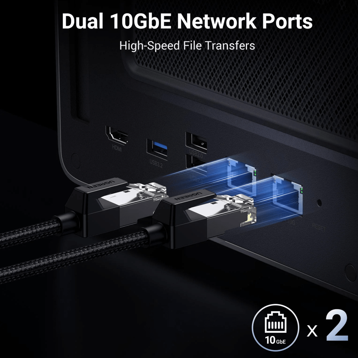 وحدة تخزين UGREEN المتصلة بالشبكة DXP8800 Plus (بدون أقراص) EU / 35127 - متجر نصر