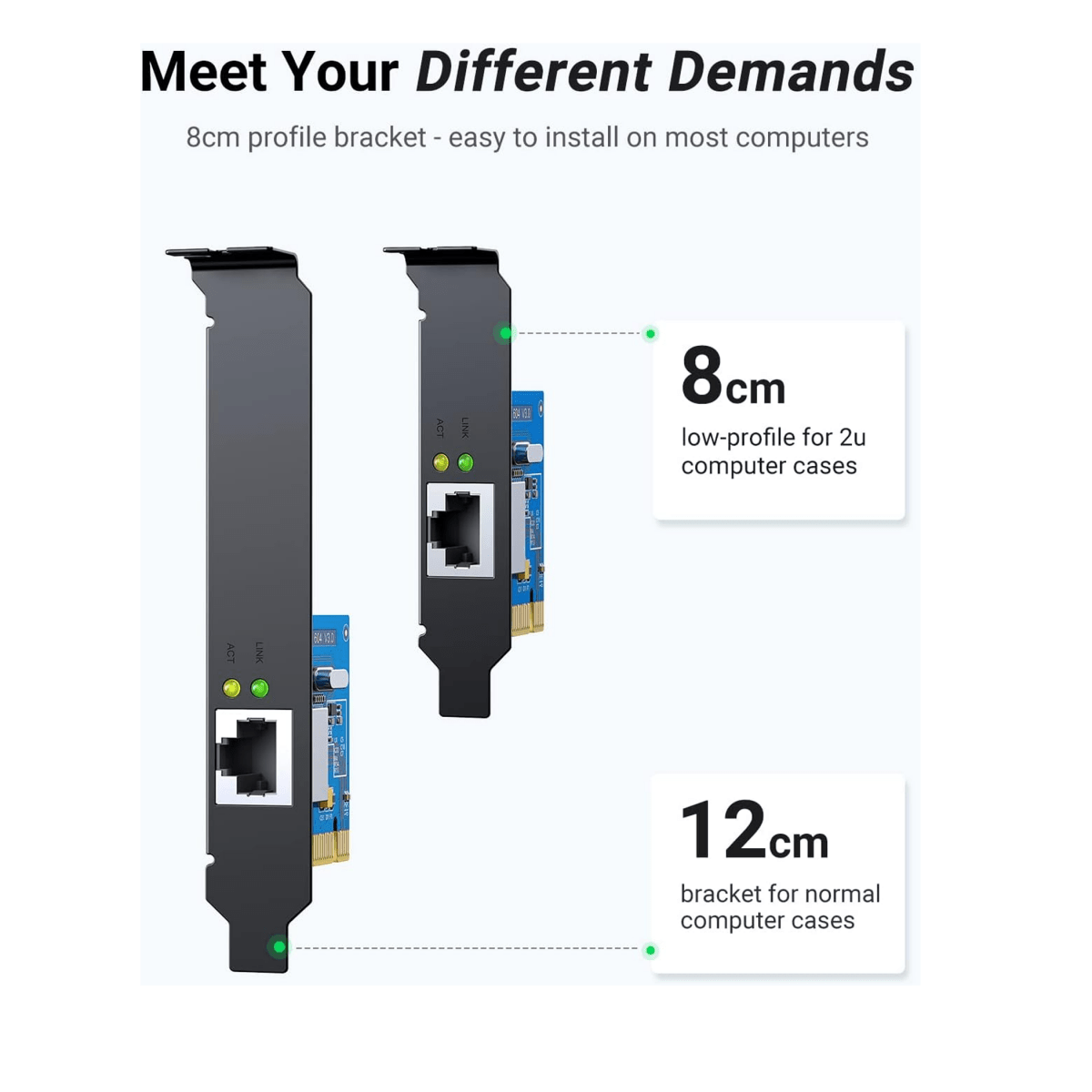 UGREEN PCI Express 1000Mbps PCIe Network Card / 30771 - متجر نصر