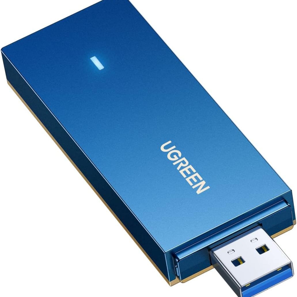 UGREEN USB WiFi 6 Adapter, AX1800 1800Mbps WiFi Dongle / 90340 - متجر نصر
