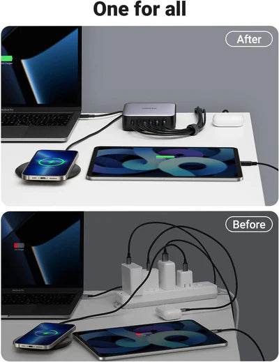 Ugreen Nexode 200W USB C GaN Charger-6 Ports Desktop Charger / 40914