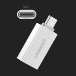 UGREEN USB-C Male to USB-A 3.0 Female OTG Adapter 5Gbps White | US173
