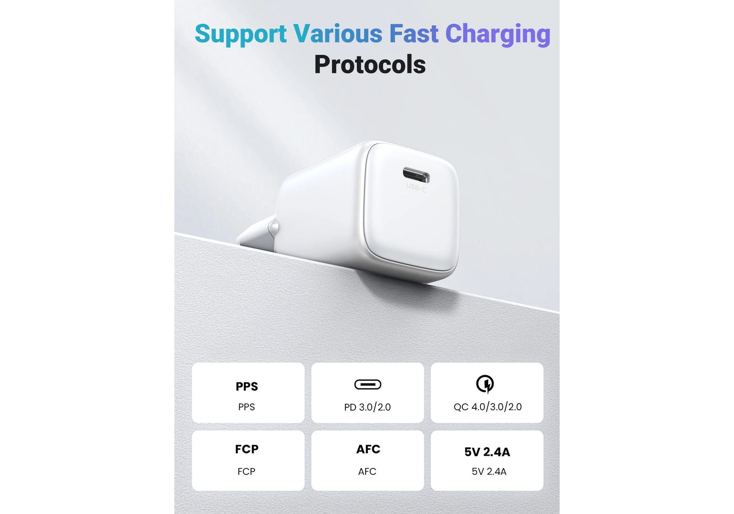 UGREEN USB C Charger 30W, Nexode Mini USB C Charger with GaN Tech/ 90666 - 25257 - 15326