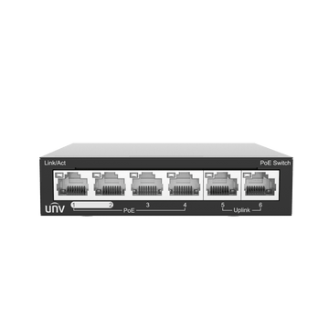 UniView Surveillance Camera Cable 6 Port POE Switch | UniView NSW2020-6T-POE-IN