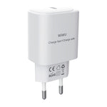 WiWU Essen 30W GaN USB-C Fast Wall Charger, Single Port, EU Plug White | Wi-G008