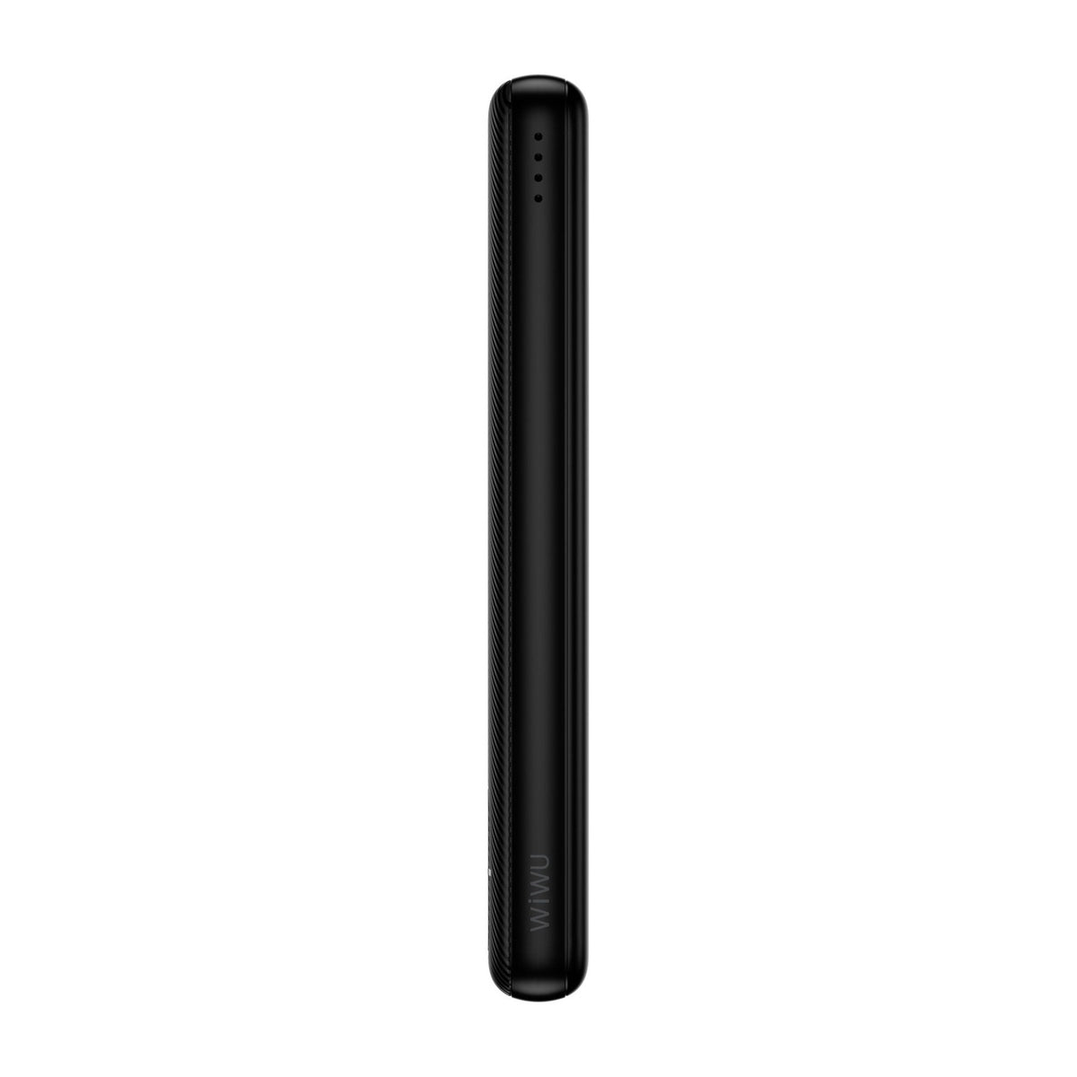باور بانك WiWU Essen نحيف بسعة 10000mAh، منفذا إخراج 2x USB-A، إدخال USB-C، 5V 2A، مؤشر LED، أسود | Wi-P078 - متجر نصر