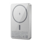 WiWU Mag Kada 10000mAh Magnetic Wireless Power Bank, 15W MagSafe-Compatible, 20W USB-C Fast Charging, Slim Metal Body | SA23