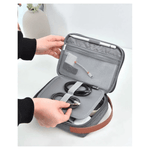 WiWU Accessories Wiwu Minimal Tech Pouch, Compact Polyester & Genuine Leather Organizer Bag