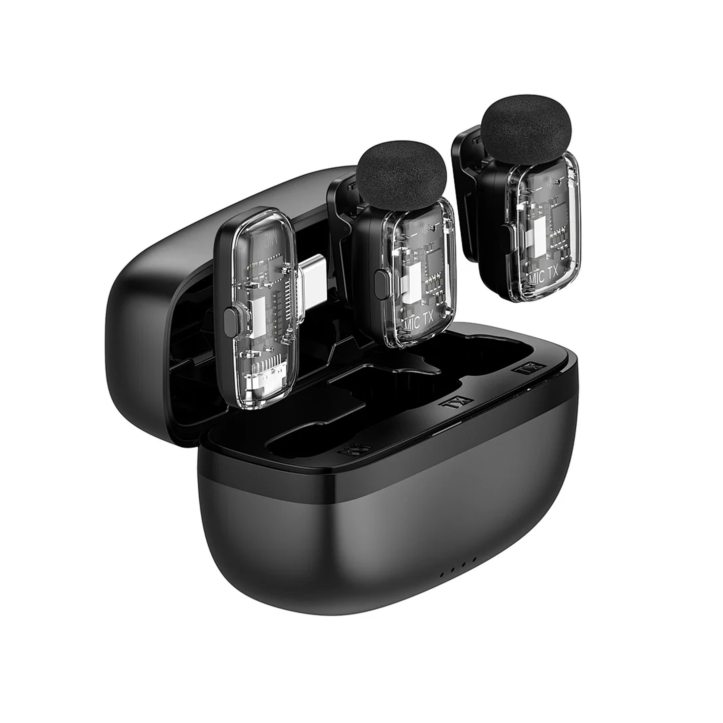 WiWU Wi-WM008 Dual Wireless Lavalier Microphone - متجر نصر
