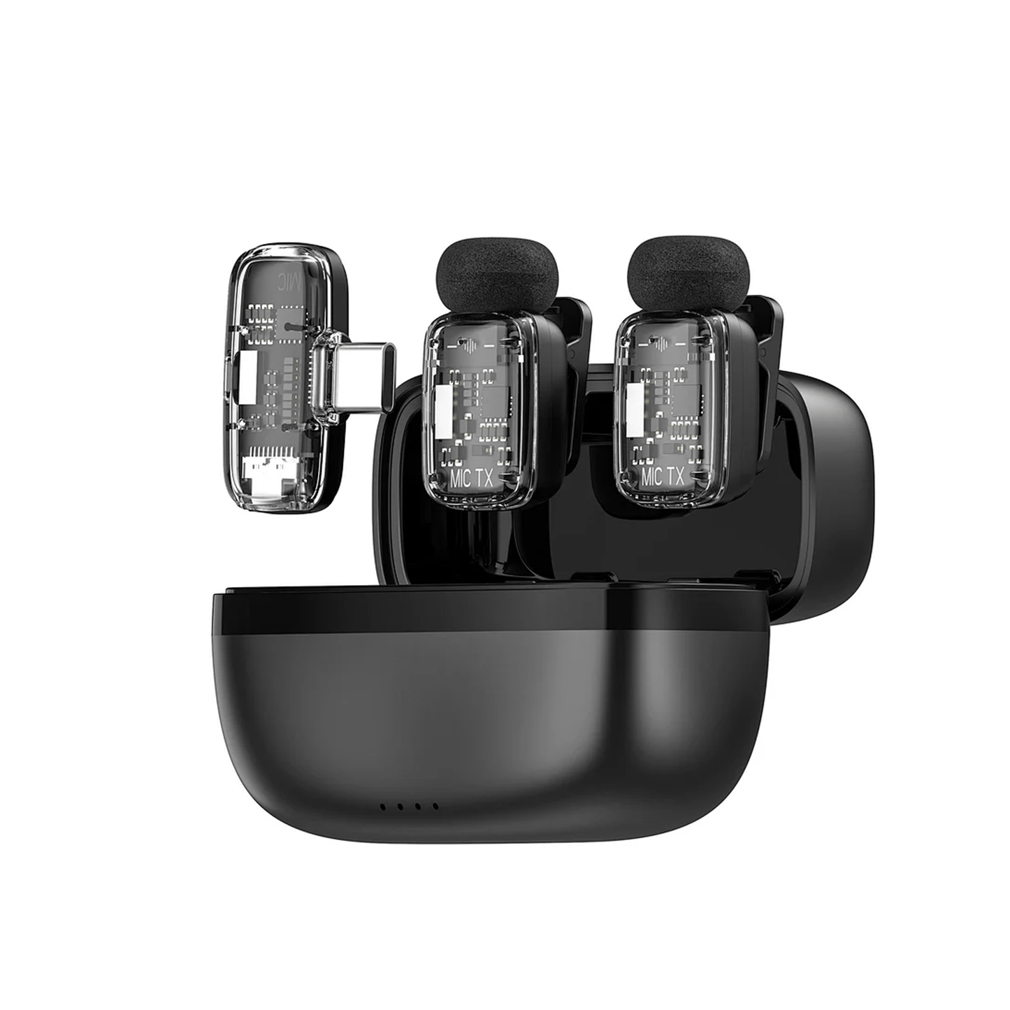 WiWU Wi-WM008 Dual Wireless Lavalier Microphone - متجر نصر