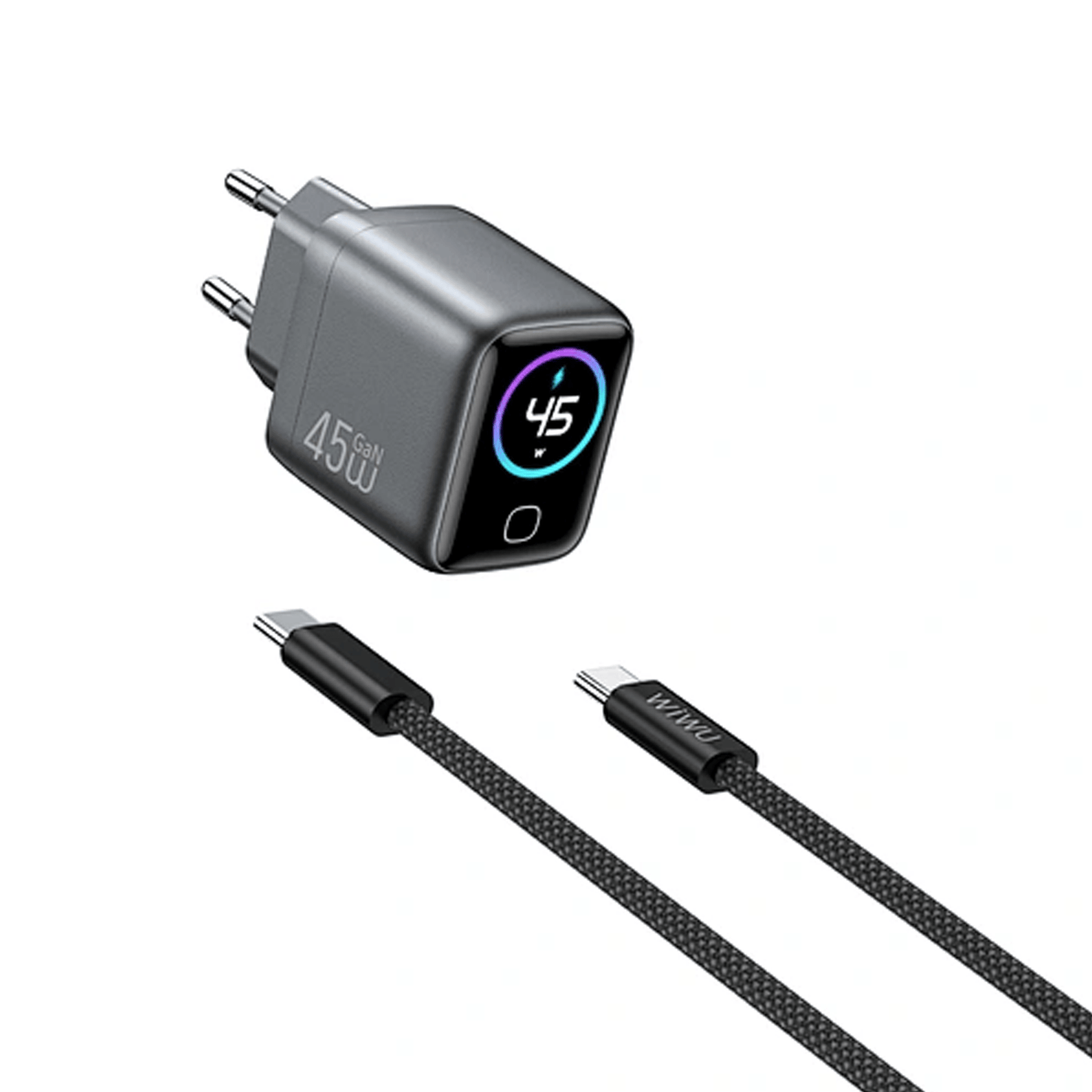 WiWU Voyager 45W PD/QC GaN Charger Combo | CHG500 - متجر نصر