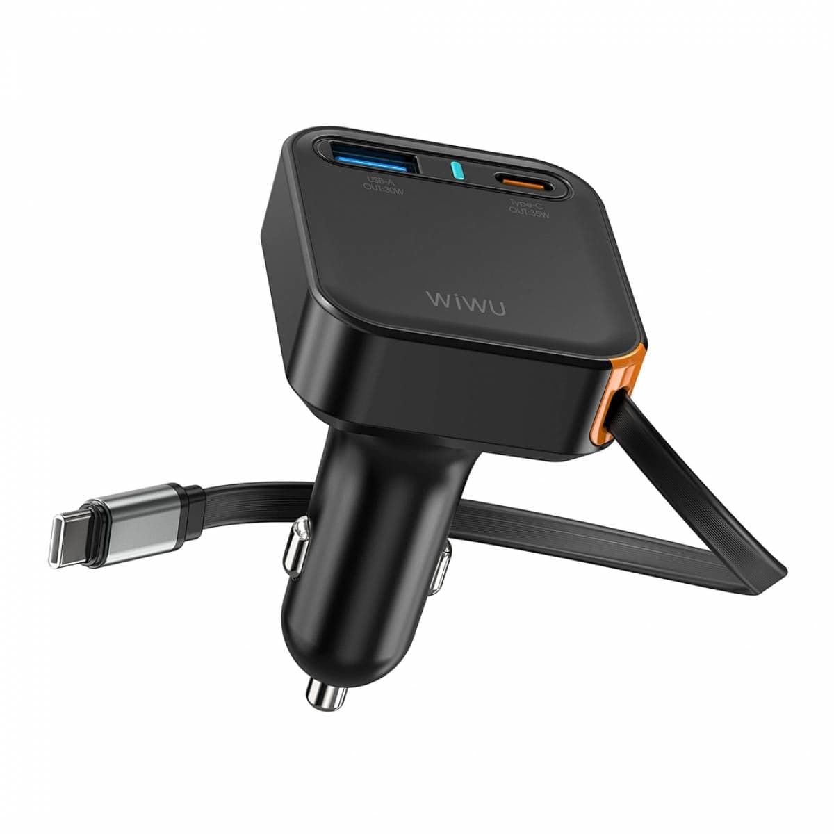 شاحن سيارة سريع WiWU Wi-CC033 Helix A+C (65 واط) - متجر نصر