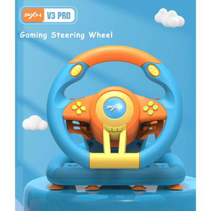 PXN V3 Pro Games Steering Wheel | (Blue & Pink - Cyan & Yellow) متجر نصر
