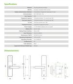 ZKTeco Locks ZKTeco Fingerprint Smart Lock / ML100